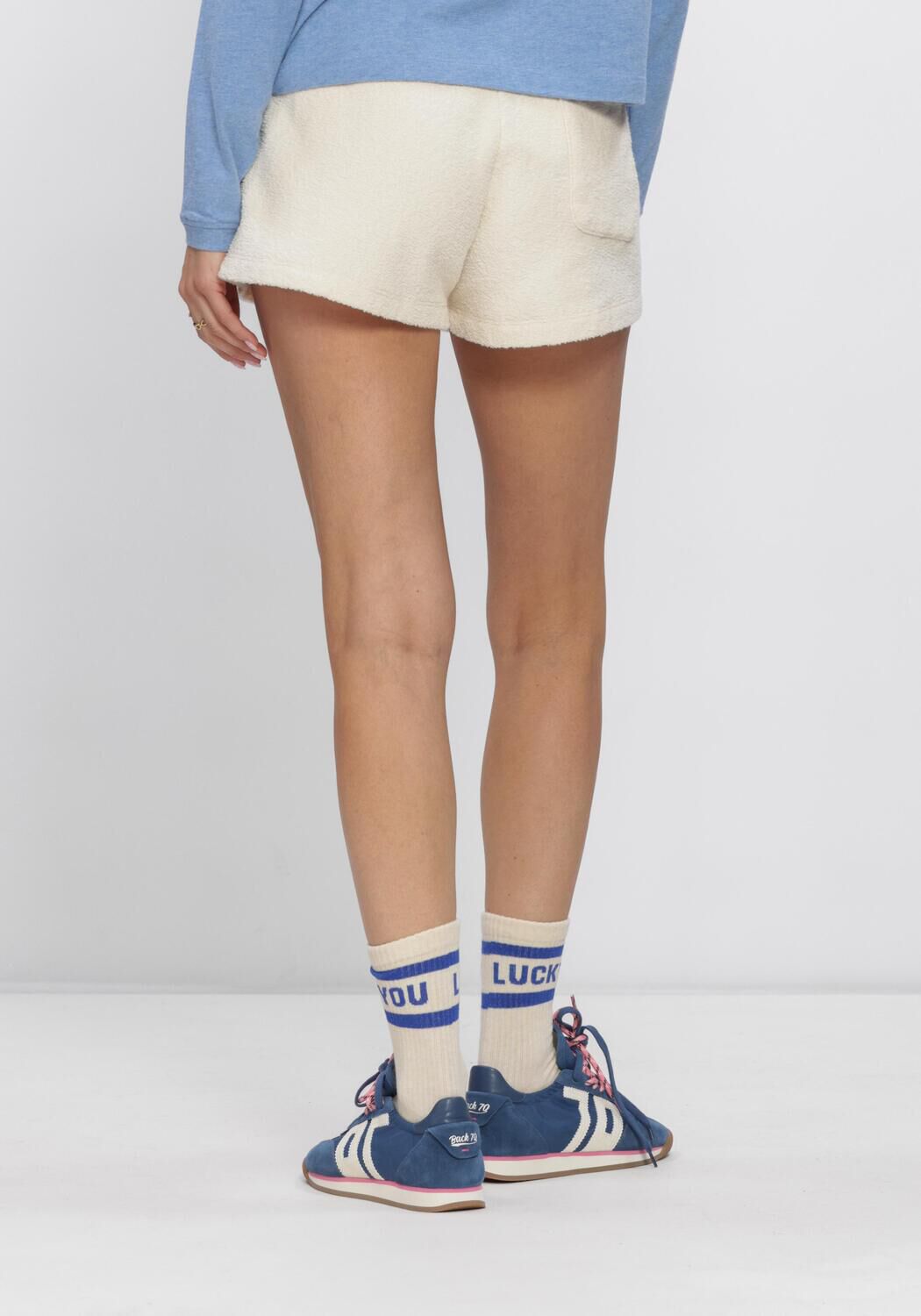 AMERICAN VINTAGE Pantalon courte BOBYPARK &Eacute;cru - large