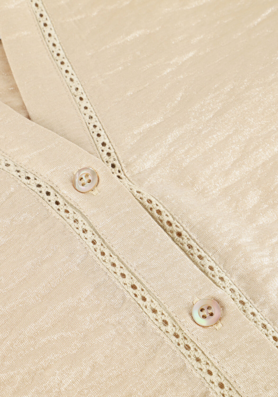 NUKUS ROSIE BLOUSE SHINY Blouses en beige - large