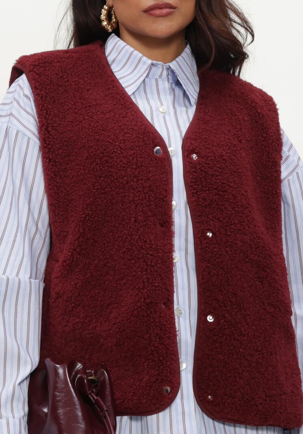 Bordeaux OBJECT Gilet OBJELLA WAISTCOAT NOOS - large