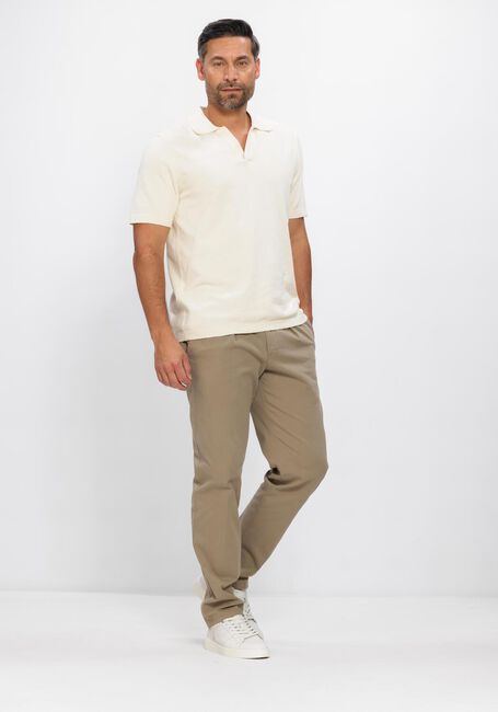 PROFUOMO Polo POLO OPEN COLLAR COTTON CREPE &Eacute;cru - large