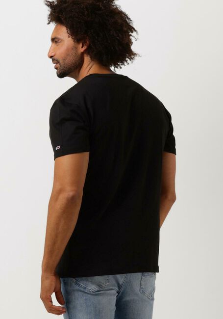 Zwarte TOMMY JEANS T-shirt TJM CLASSIC LINEAR LOGO TEE - large