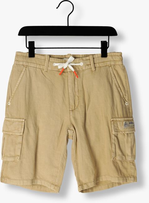 SCOTCH & SODA Pantalon courte GARMENT-DYED COTTON LINEN CARGO SHORTS Sable - large