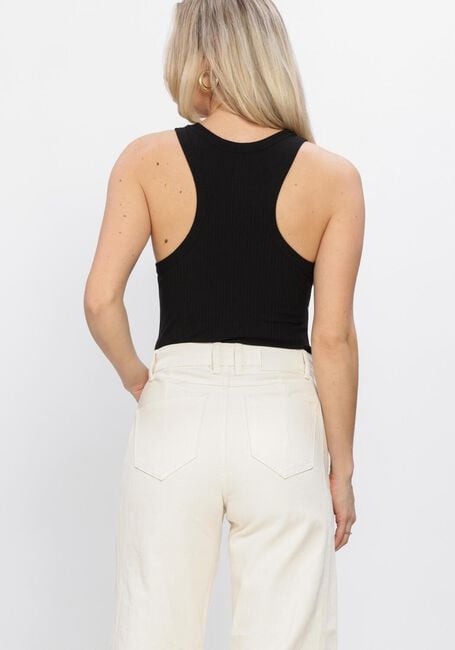 Zwarte HAUTE L'AMITI&Eacute; Top RIB BADGE TANK - large