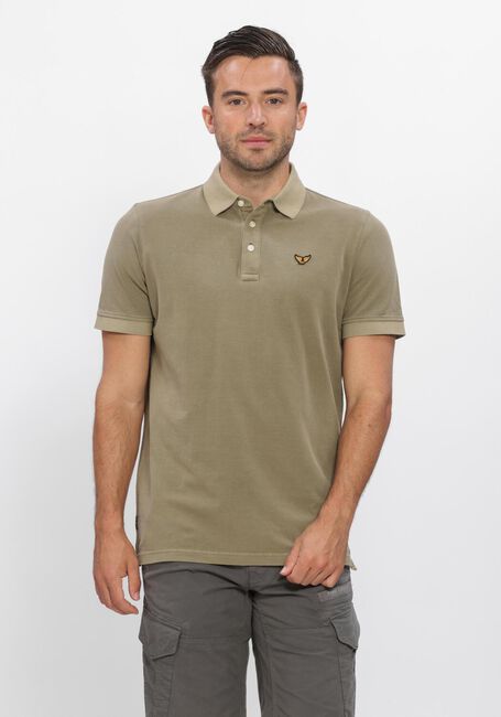 PME LEGEND Polo SHORT SLEEVE POLO PIQUE GARMENT DYED TAILWING Kaki - large