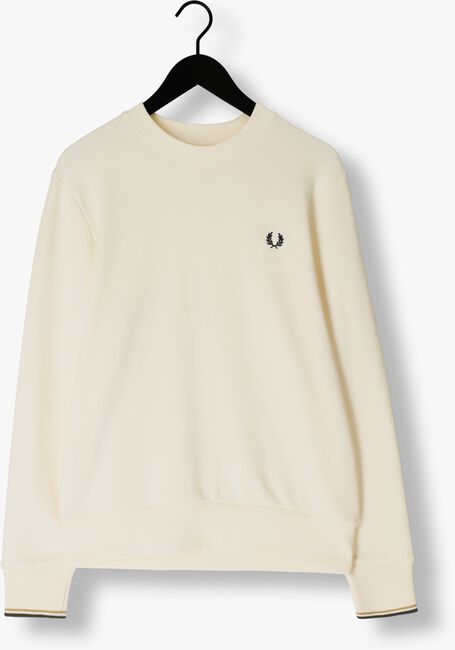 FRED PERRY Pull CREW NECK SWEATSHIRT Écru - large