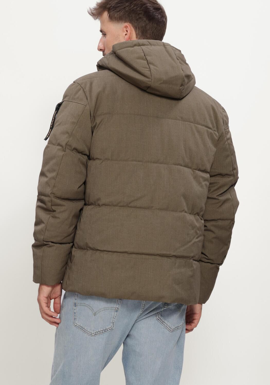 PME LEGEND Veste matelass&eacute; SEMI LONG JACKET YETCRAFT en vert - large