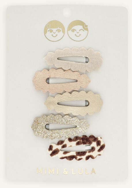 Mimi & Lula LEOPARD SCALLOPED MINI CLIC CLACS Accessoires pour cheveux en beige Mimi & Lula LEOPARD SCALLOPED MINI CLIC CLACS Accessoires pour cheveux en beige - large