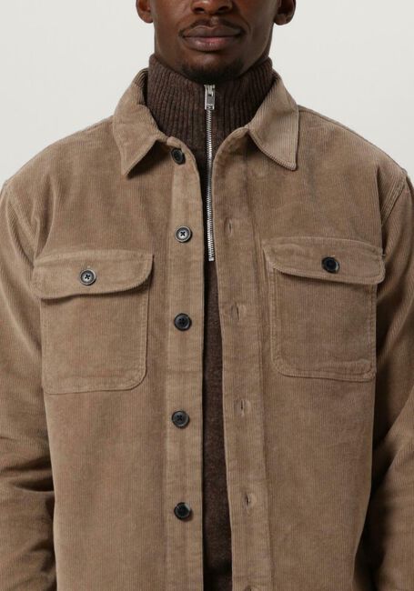 SELECTED HOMME Surchemise SLHLOOSE-DAN CORD OVERSHIRT O en taupe - large