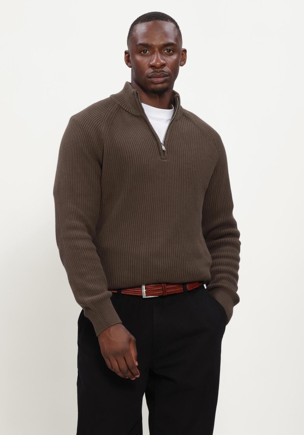 MATINIQUE Pull MAHELLSON Z en marron - large
