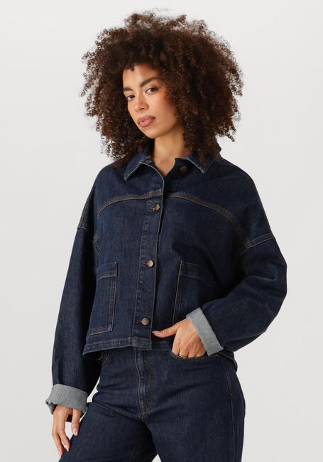 MY ESSENTIAL WARDROBE Veste en jean MWMALLE 139 DECO DENIM JACKET Bleu foncé - large