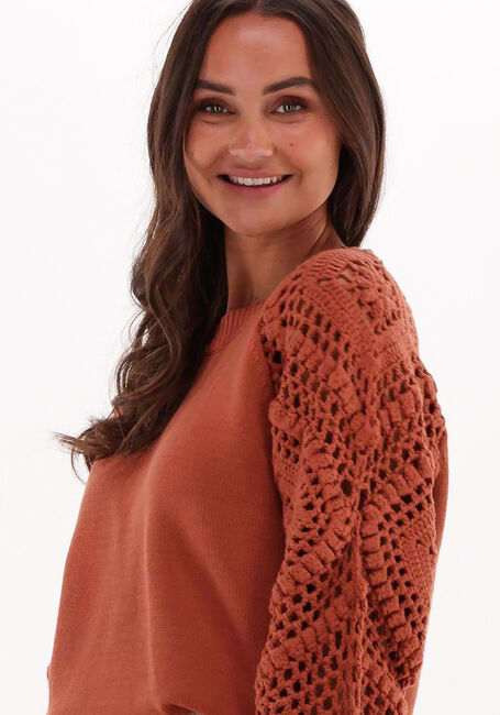 MINUS Pull TALINA KNIT PULLOVER en marron - large