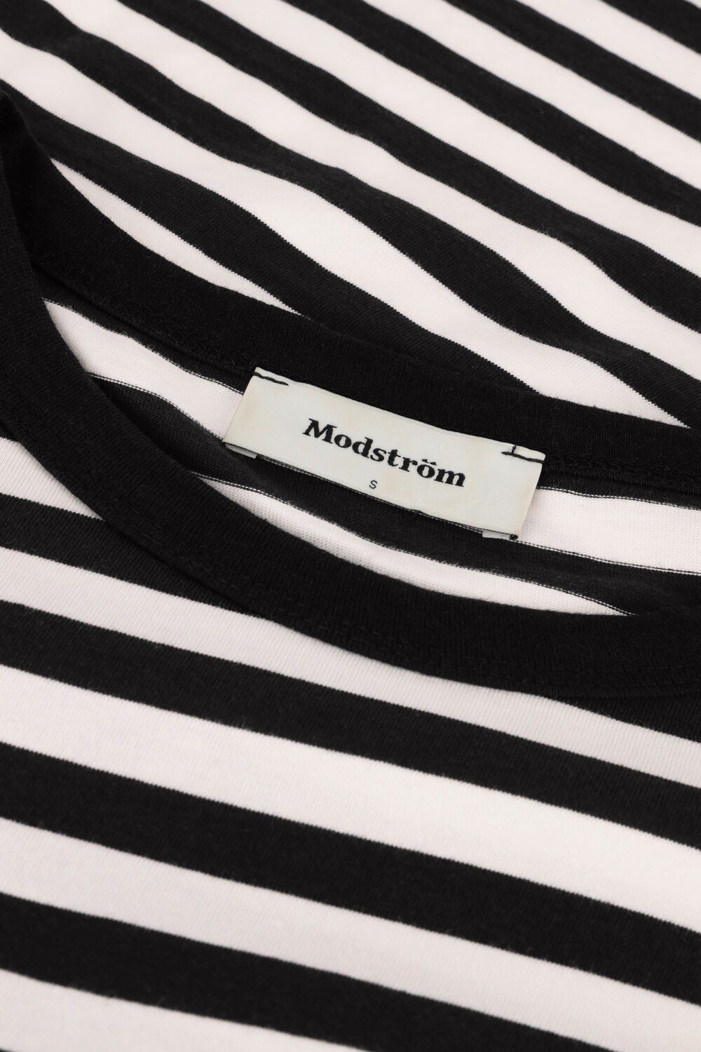 MODSTR&Ouml;M HELLENMD LS STRIPE T-SHIRT Hauts & T-shirts en noir - large