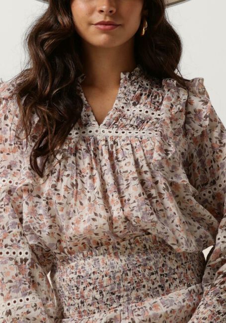 NEO NOIR AURIKA SOFT FLOWER BLOUSE Blouses en beige - large