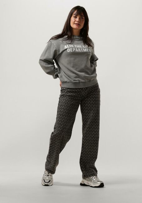 ALIX THE LABEL Pull LADIES KNITTED WASHED ALIX SWEATER en gris - large
