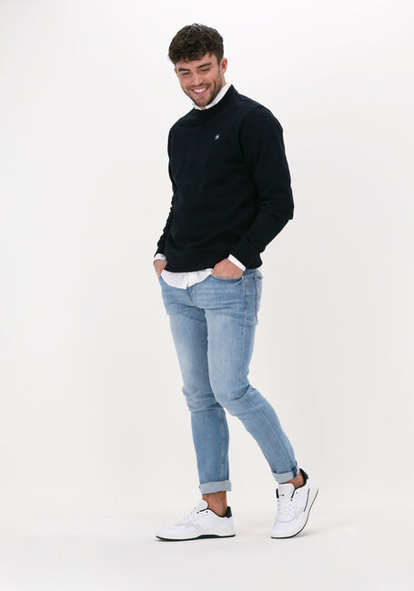 Donkerblauwe SCOTCH & SODA Trui FELPA CREWNECK SWEATSHIRT - large