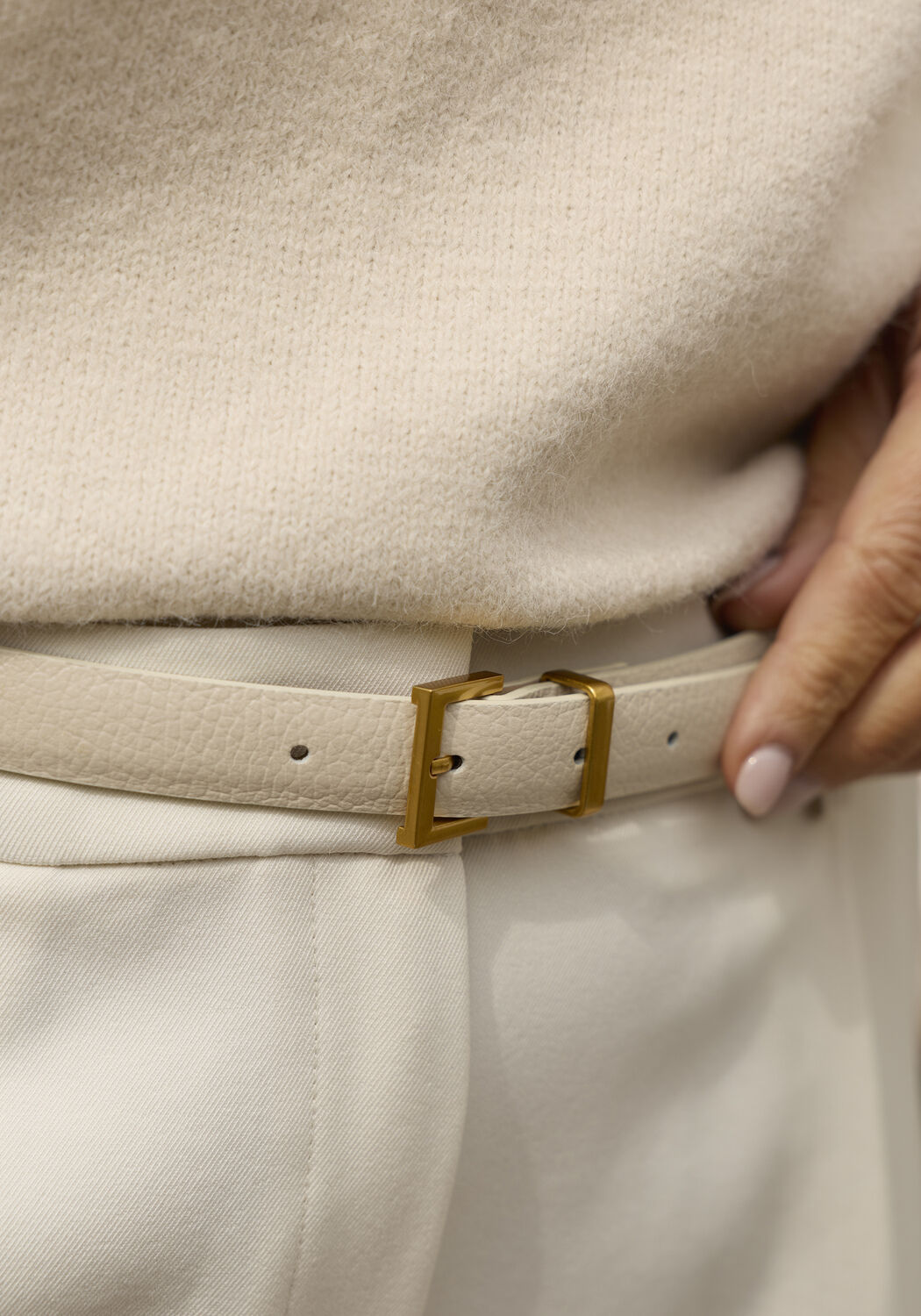 OMODA ATELIER OM-DARLING X BO Ceinture Cr&egrave;me - large