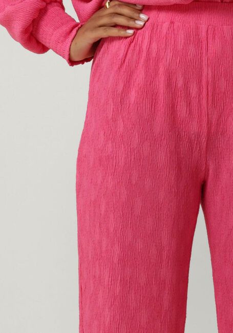 Fuchsia ALIX THE LABEL Wijde broek LADIES WOVEN WIDE LEG PLISSE PANTS - large