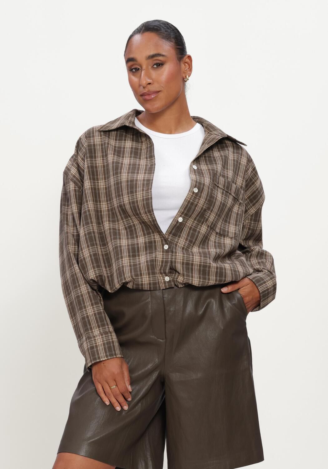 Bruine CIRCLE OF TRUST  YANA BLOUSE - large