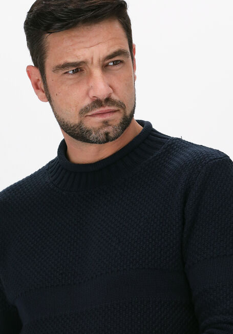 Blauwe SELECTED HOMME Trui SLHMALIK LS KNIT ROLL HIGHNECK - large