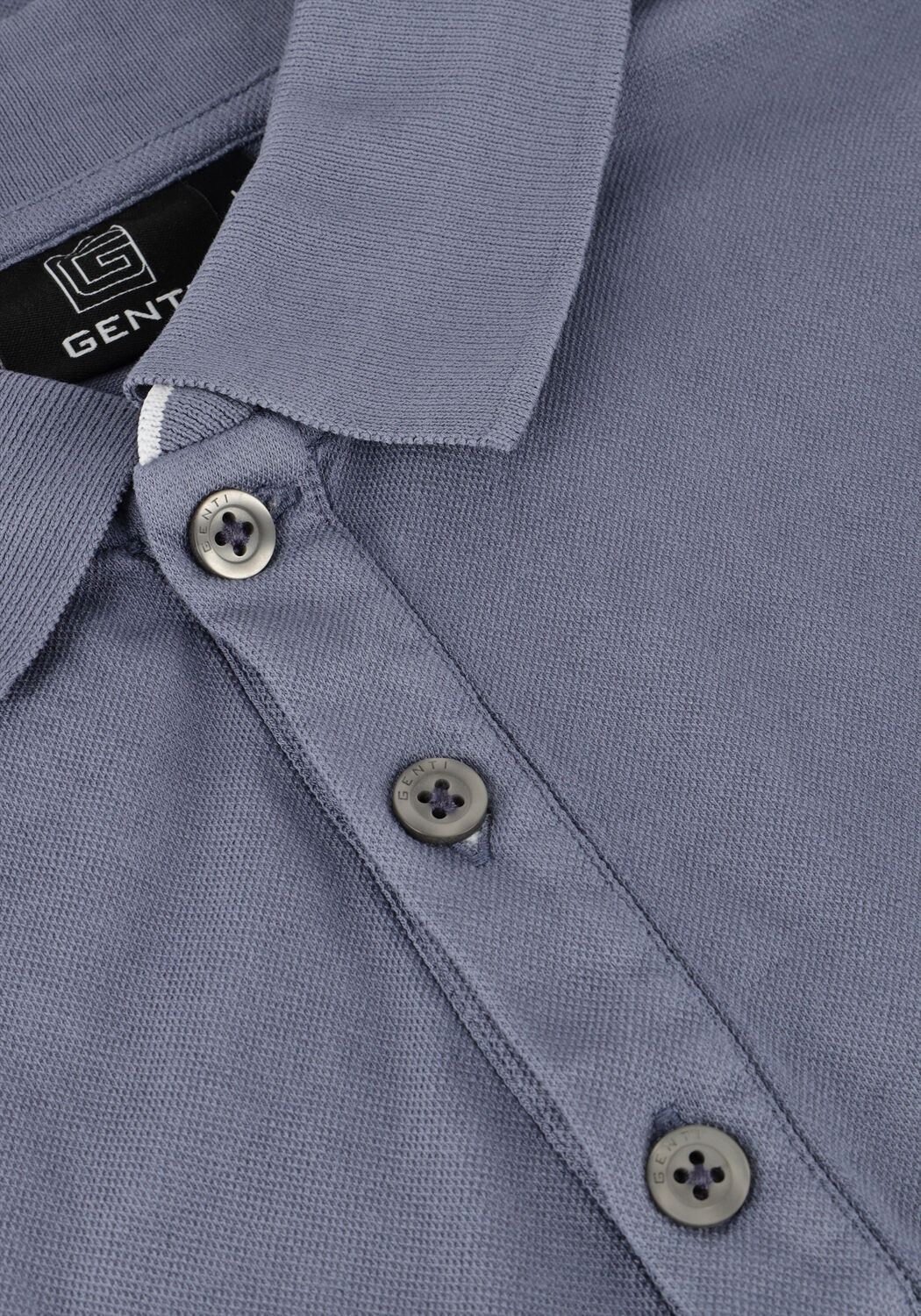 GENTI Polo POLO 3 BUTTON SS J2001-1212 en gris - large