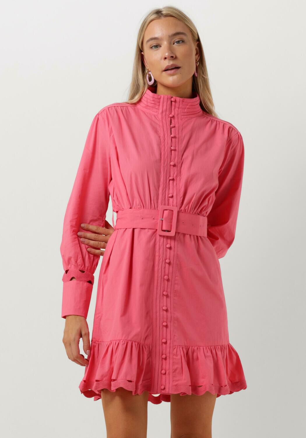 Roze NOTRE V Mini jurk X BO LOULOU MINI DRESS Omoda