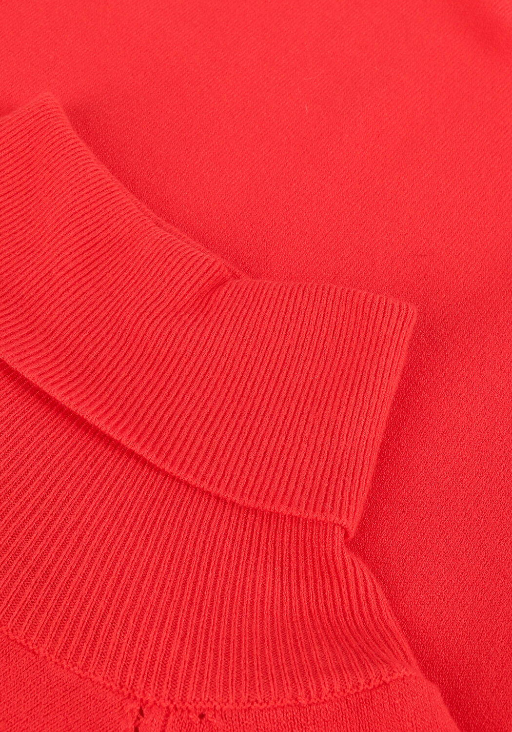 SUMMUM Col roul&eacute; TURTLE NECK SWEATER BASIC KNIT en rouge - large