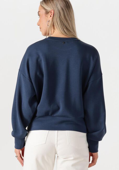 Donkerblauwe MOS MOSH Trui MMCELLI O-LS SWEATSHIRT - large