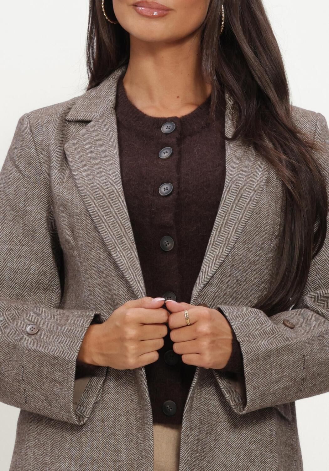YDENCE Blazer BLAZER PRIM en marron - large