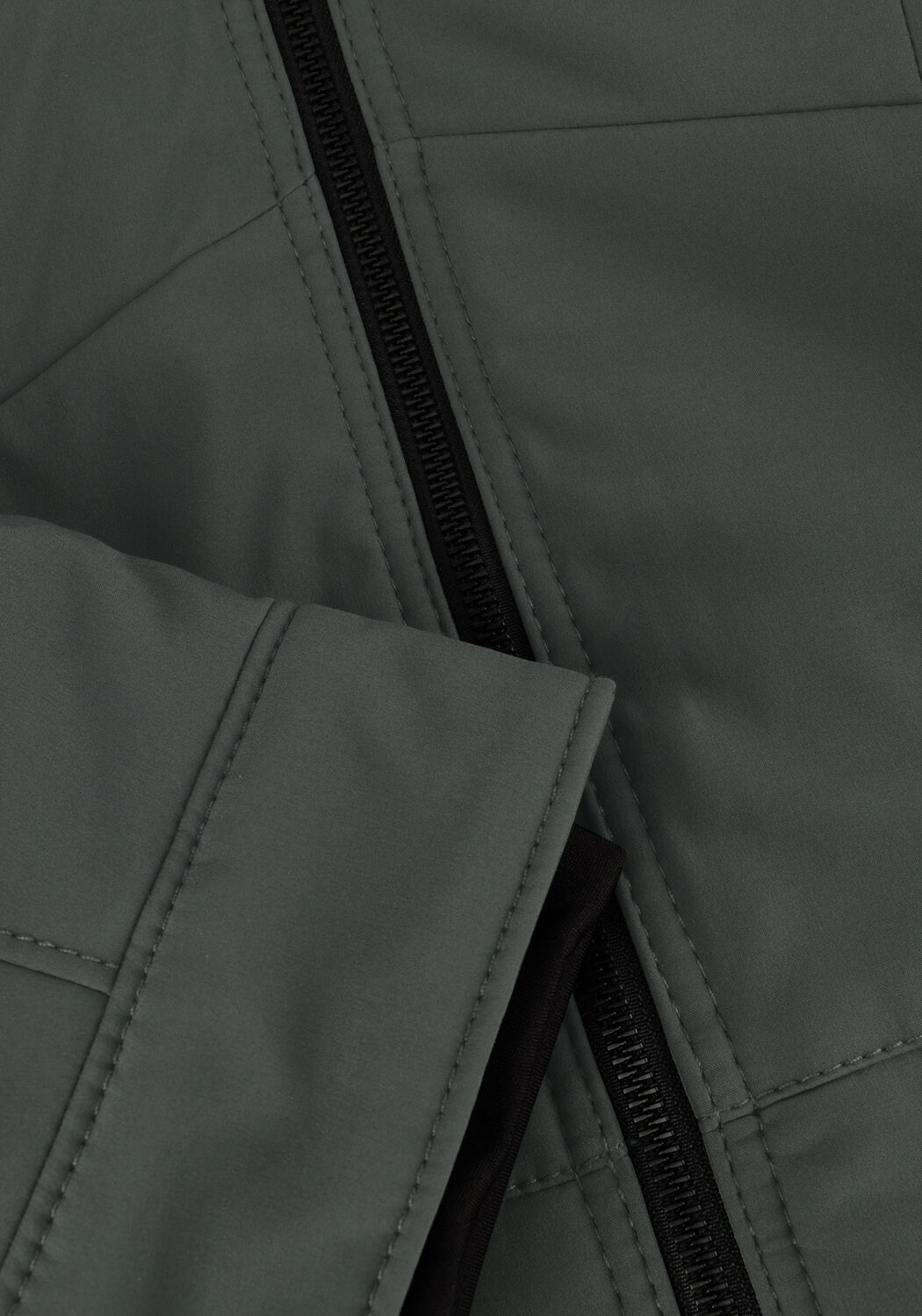 Groene CAST IRON Jack SHORT JACKET SOFTSHELL SUPERBOLT - large