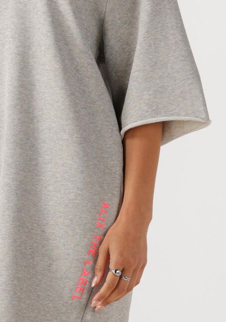 ALIX THE LABEL Mini robe KNITTED SWEAT DRESS en gris - large