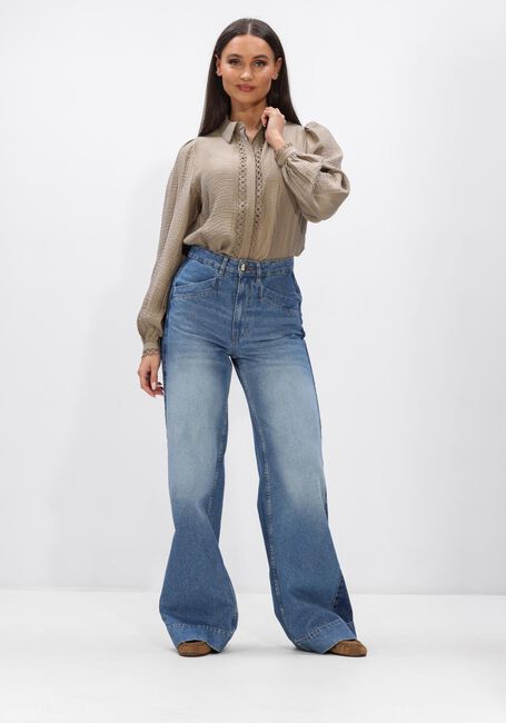 Taupe CO'COUTURE Tops & T-shirts TASSY LACE SHIRT - large