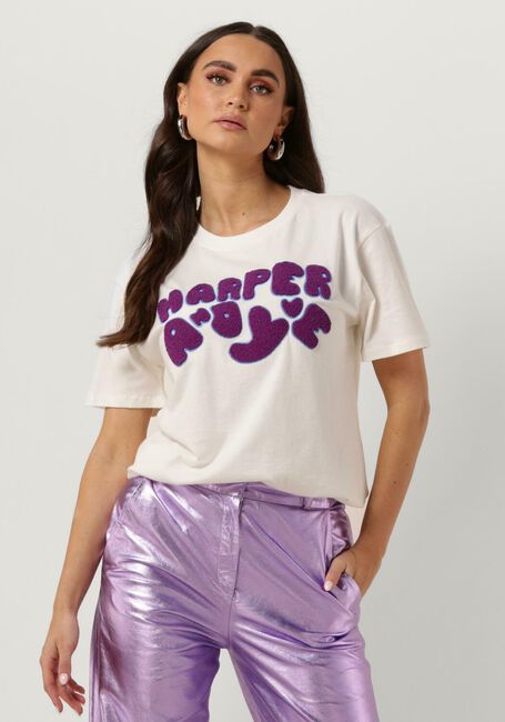 HARPER & YVE T-shirt LOGO-SS Écru - large