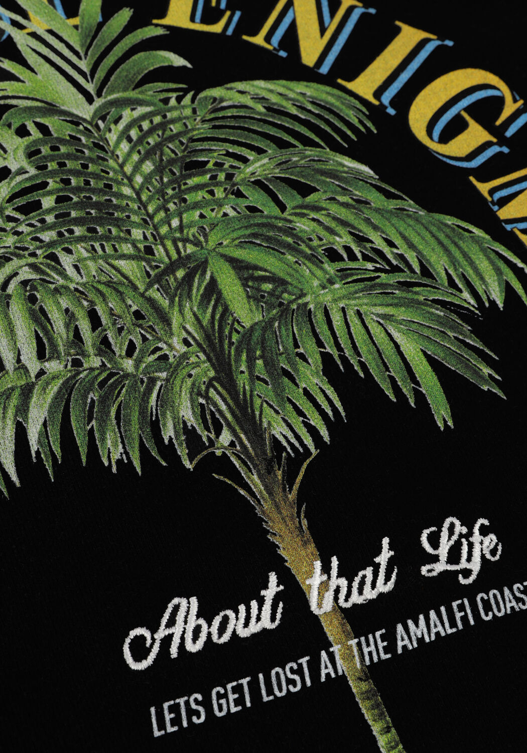 Zwarte PUREWHITE Trui CREWNECK WITH SMALL LOGO ON CHEST AND BIG BACK PRINT - large