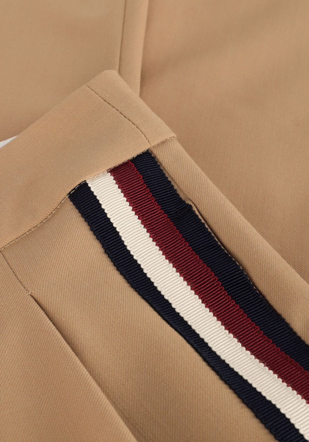 TOMMY HILFIGER Pantalon large WIDE LEG PLEATED PANT en beige - large