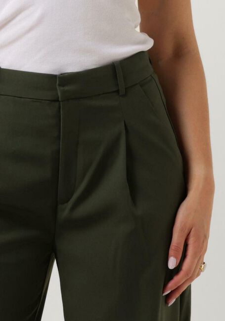 Khaki GESTUZ Pantalon PAULAGZ MW WIDE PANTS - large