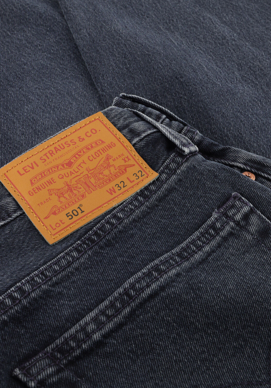 LEVI'S Straight leg jeans 501 LEVIS ORIGINAL FIT Bleu fonc&eacute; - large