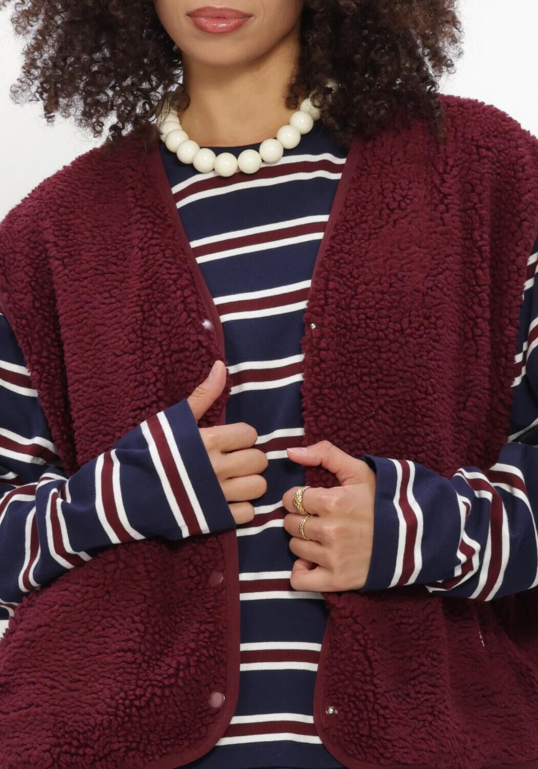 CATWALK JUNKIE Gilet TEDDY BODYWARMER Bordeaux - large