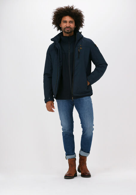 PME LEGEND Veste matelassé SEMI LONG JACKET STRATOR MELAN en bleu - large