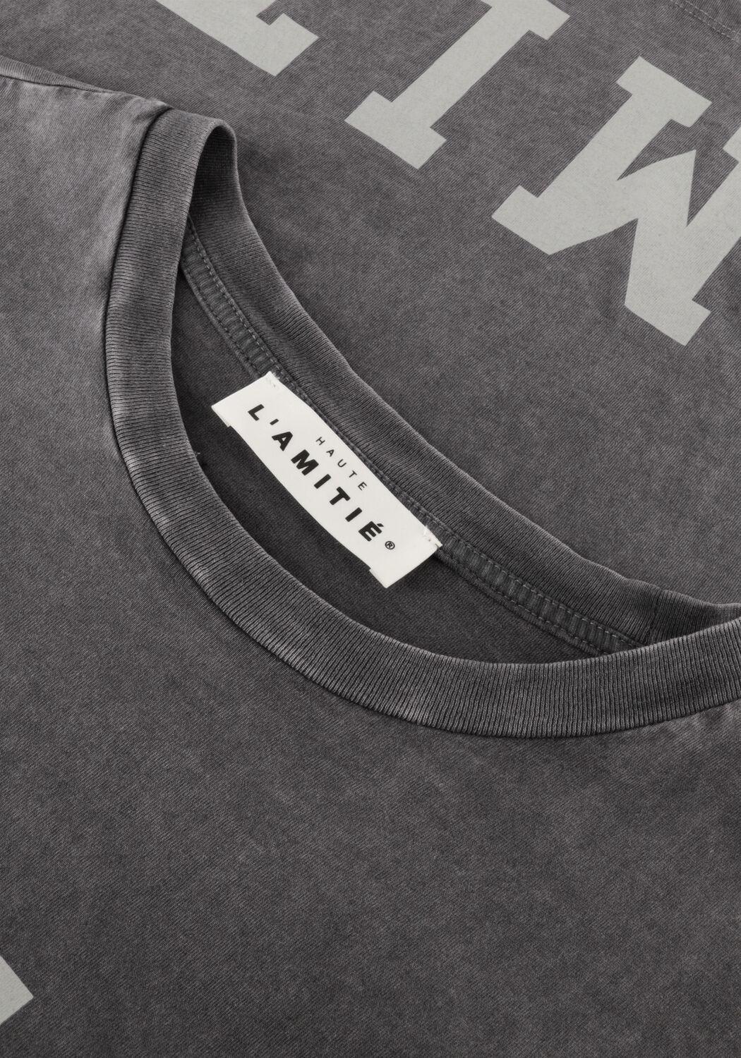 HAUTE L'AMITI&Eacute; T-shirt NOMA ACID CURVE LOGO TEE Gris fonc&eacute; - large