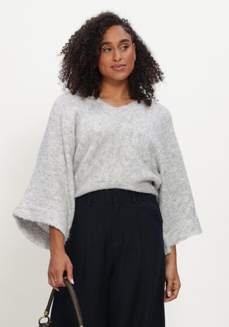 AIMEE THE LABEL CLIPPOW6 KNITTED SWEATER Pulls & Gilets en gris - large