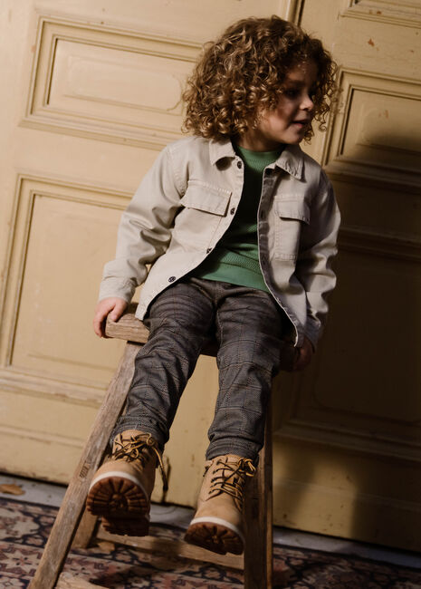 DAILY7 Pantalon cargo CHECK PANTS en marron - large