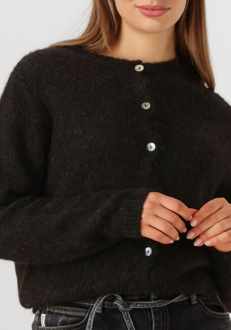 Zwarte BY-BAR Trui CLEO NATURAL CARDIGAN - large