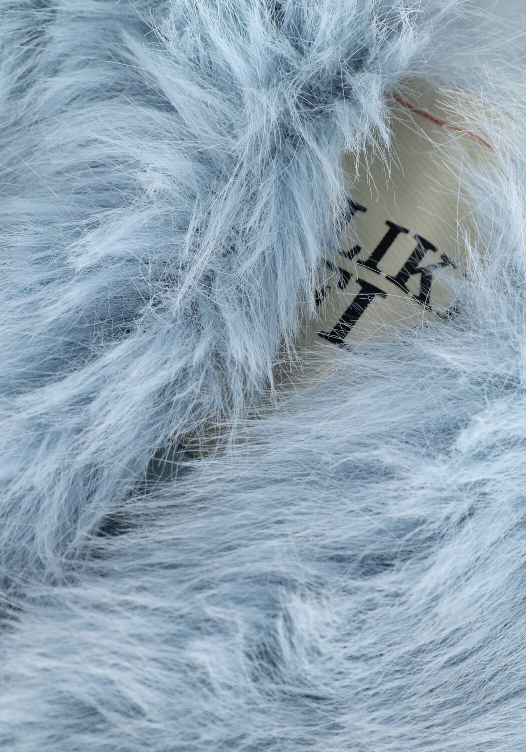 LIKE FLO Manteau en fausse fourrure F208-5398 Bleu clair - large