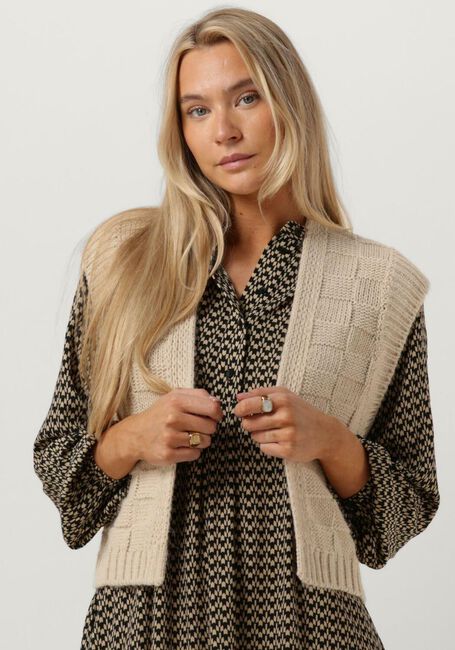 BY-BAR Gilet OLE CHECK GILET Sable - large