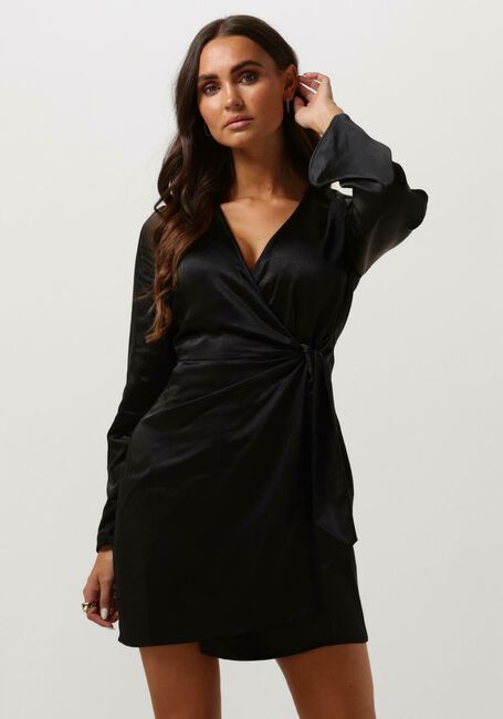 Zwarte ENVII Mini jurk ENARMADILLO LS DRESS 6984 - large