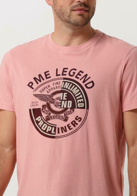 PME LEGEND T-shirt SHORT SLEEVE R-NECK SINGLE JERSEY LW PLAY en rose - large