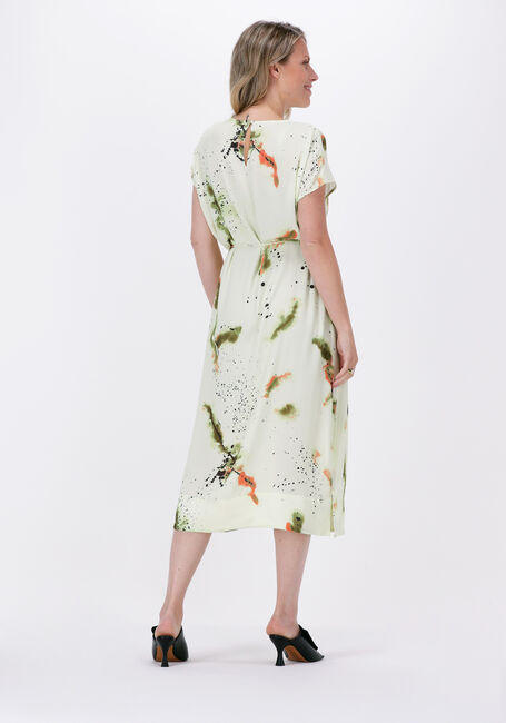 Groene MOS MOSH Midi jurk SEMA BLURY TWILL DRESS - large