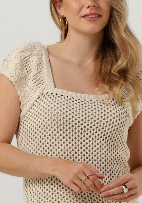 Zand OBJECT Midi jurk OBJEDITA S/S KNIT DRESS A VIP 23 - large