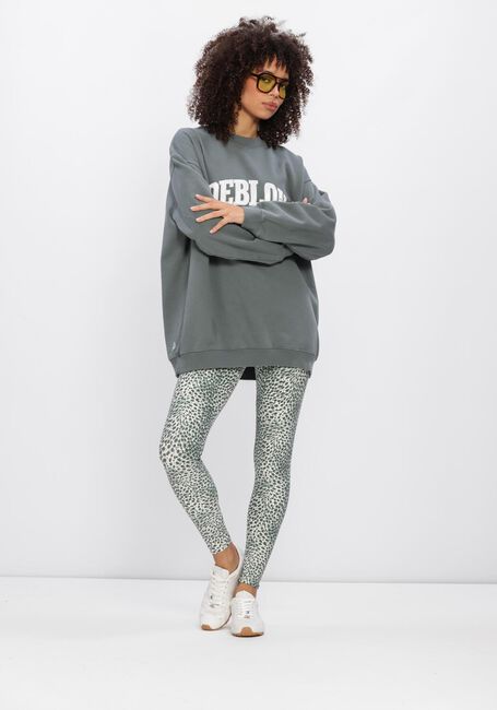 Groene DEBLON SPORTS Broeken/jumpsuits CLASSIC LEGGINGS HIGH WAISTBAND 2 - large