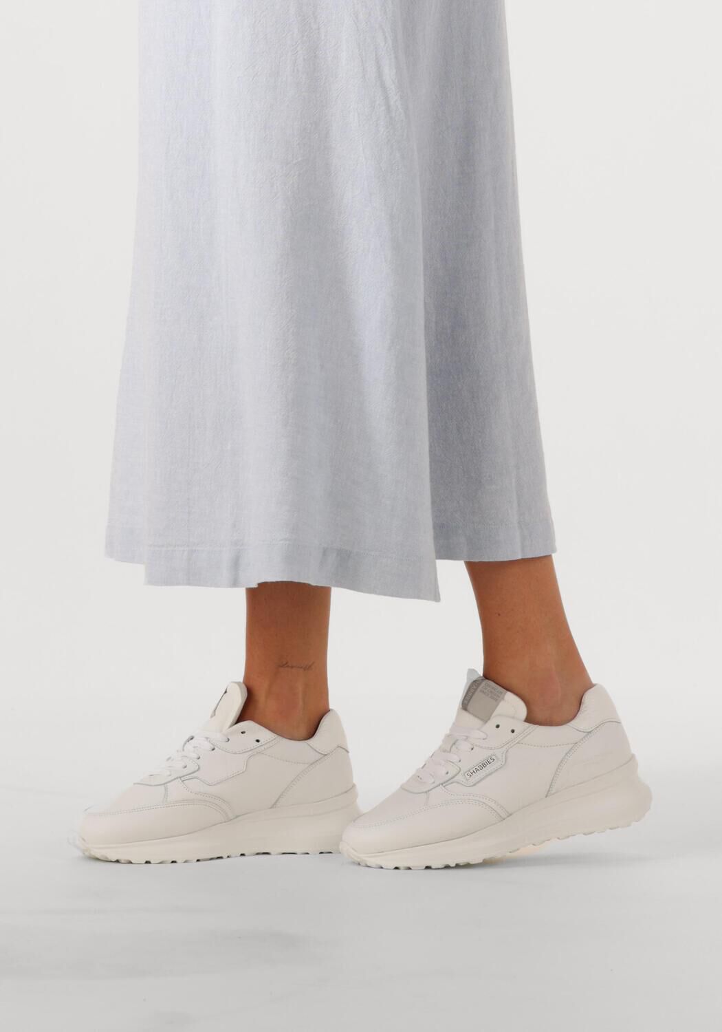 SHABBIES Baskets basses VEDA AVA en blanc - large